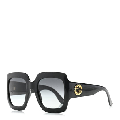 Gucci Acetate Square Frame Sunglasses GG0053S Black 1 of 6