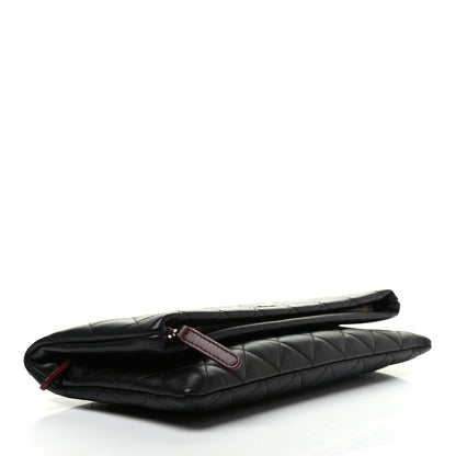 Chanel Lambskin Quilted CC Beauty Clutch Black 4 of 7