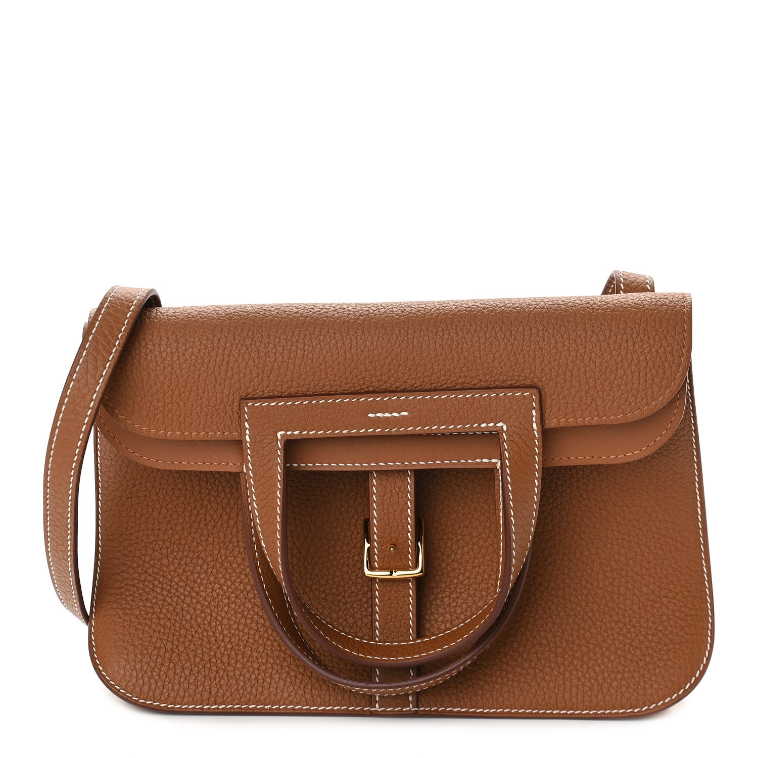 Hermes Taurillon Clemence Halzan 25 Gold 900946 – FASHIONPHILE