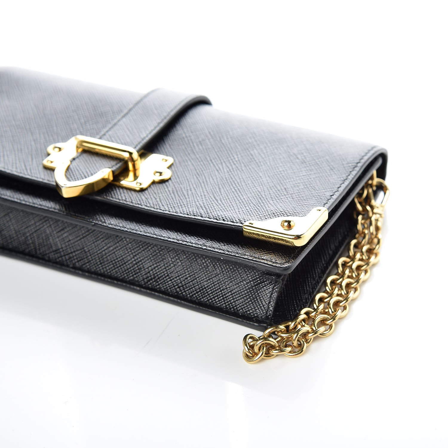 Prada Saffiano Cahier Mini Bag Black 9 of 12