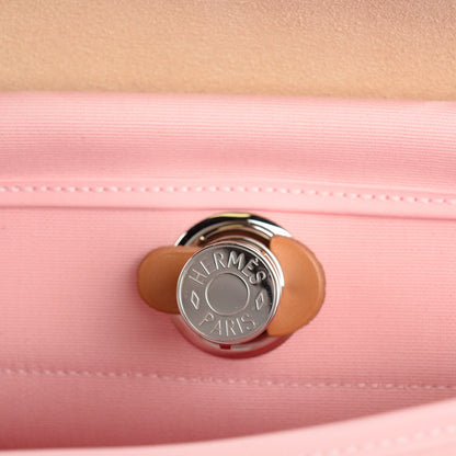 Hermes Vache Hunter Toile Herbag Zip 31 PM Rose Sakura 19 of 19
