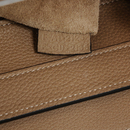 Celine Drummed Calfskin Mini Luggage Dune 8 of 8