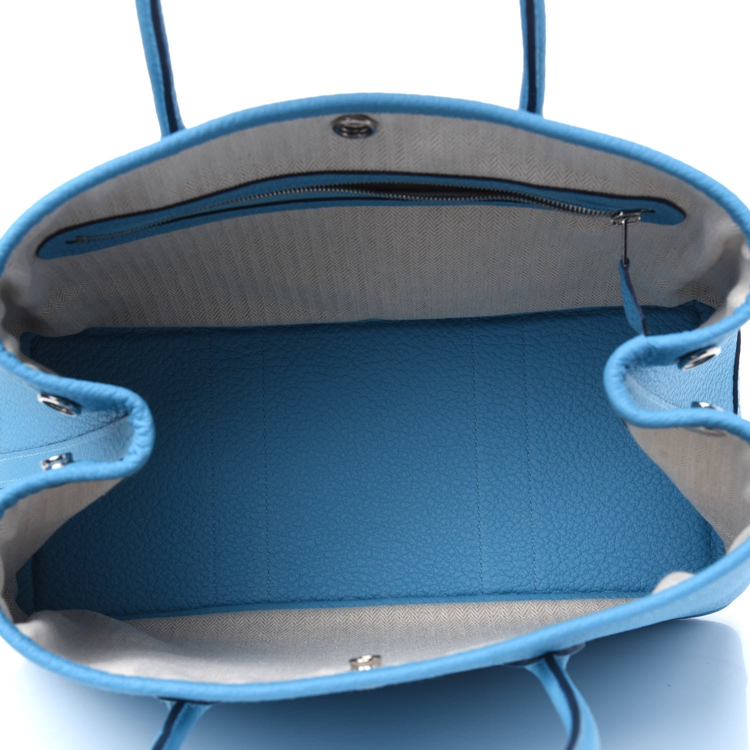 Hermes Vache Country Garden Party 30 TPM Bleu Du Nord 5 of 9
