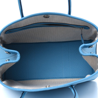 Hermes Vache Country Garden Party 30 TPM Bleu Du Nord 5 of 9