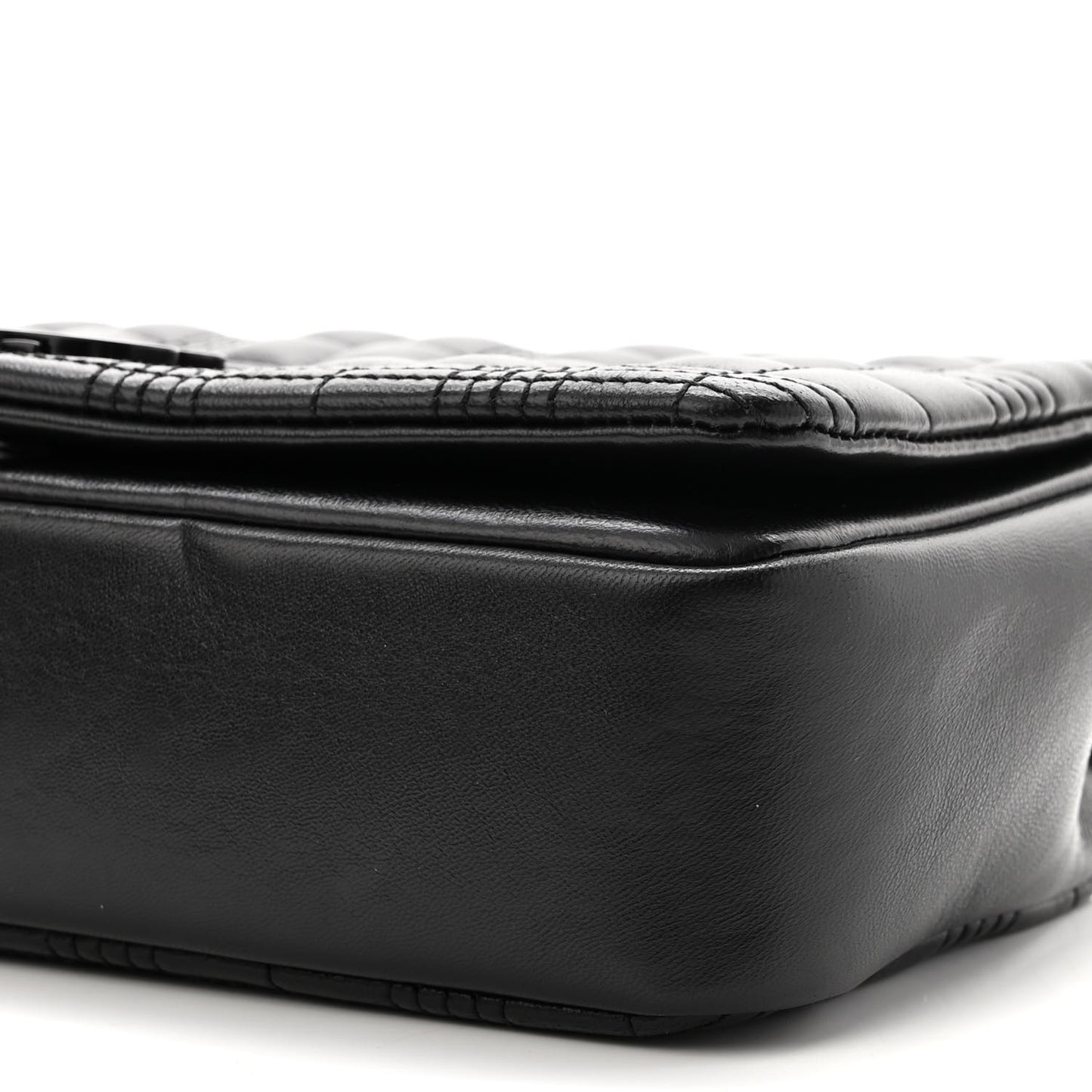 Lambskin Quilted Small Lola Bag Black