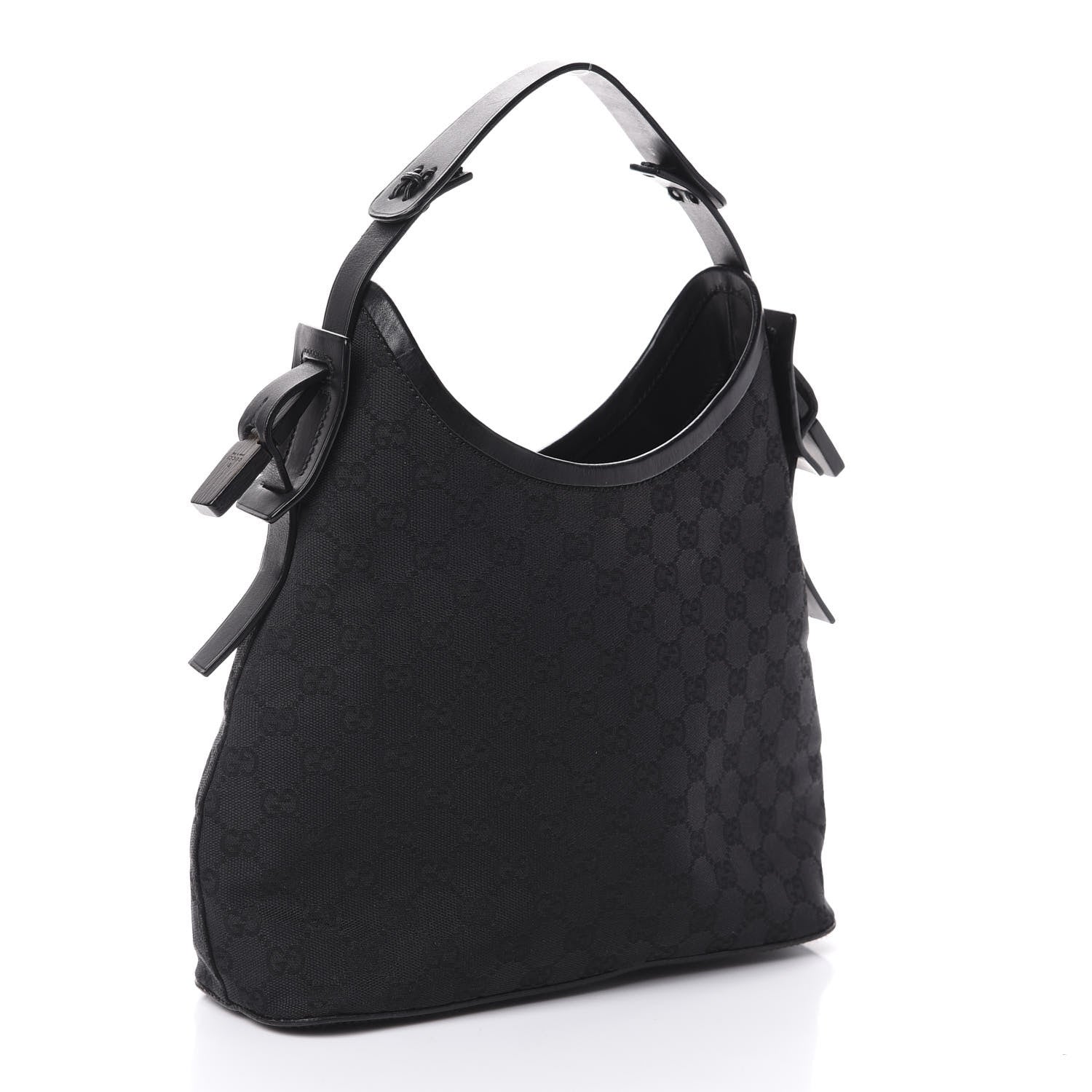 Gucci Monogram Small Hobo Black 3 of 9