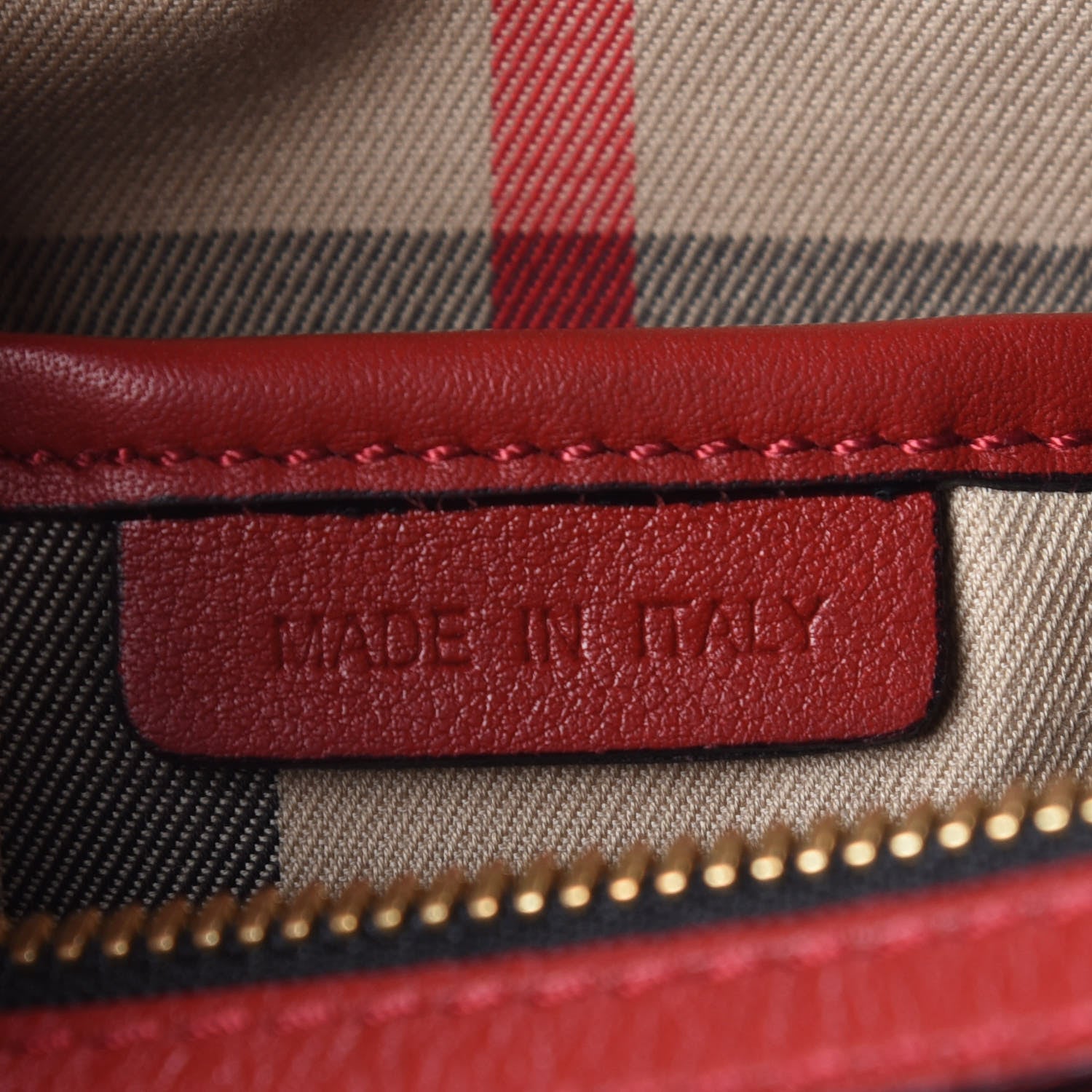 Burberry Soft Calfskin Small Alchester Bowling Bag Red 9 of 13