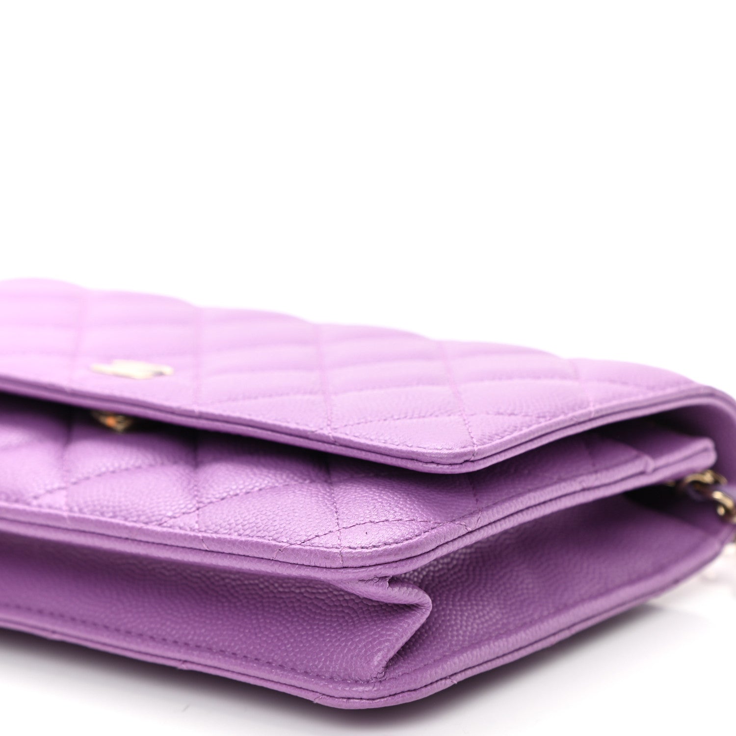 Chanel Caviar Quilted Wallet On Chain WOC Purple 10 of 11
