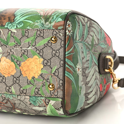 Gucci GG Supreme Monogram Tian Medium Boston Beige Multicolor New Acero 8 of 8