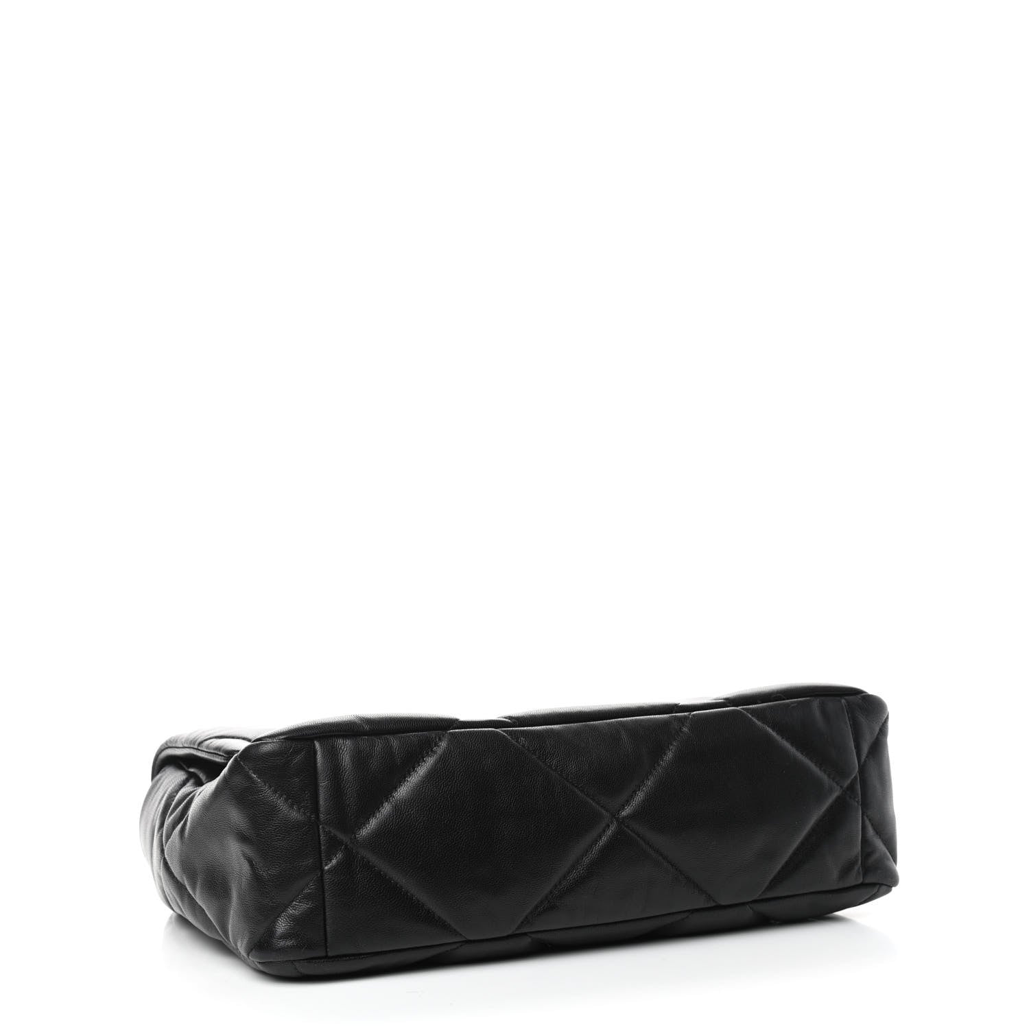 Chanel Goatskin Quilted Large Chanel 19 Flap Black 4 of 11