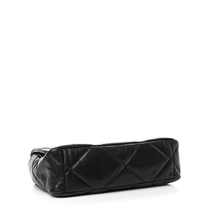 Chanel Goatskin Quilted Large Chanel 19 Flap Black 4 of 11