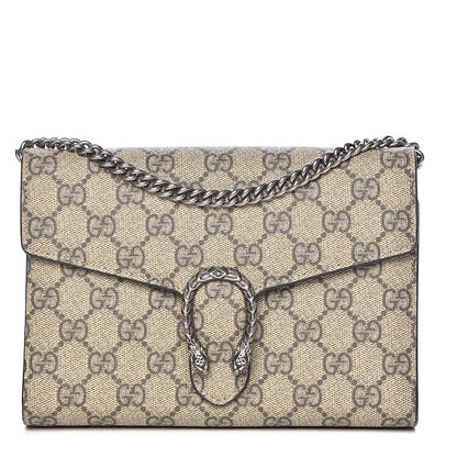 Gucci GG Supreme Monogram Mini Dionysus Chain Wallet Beige Taupe 1 of 10