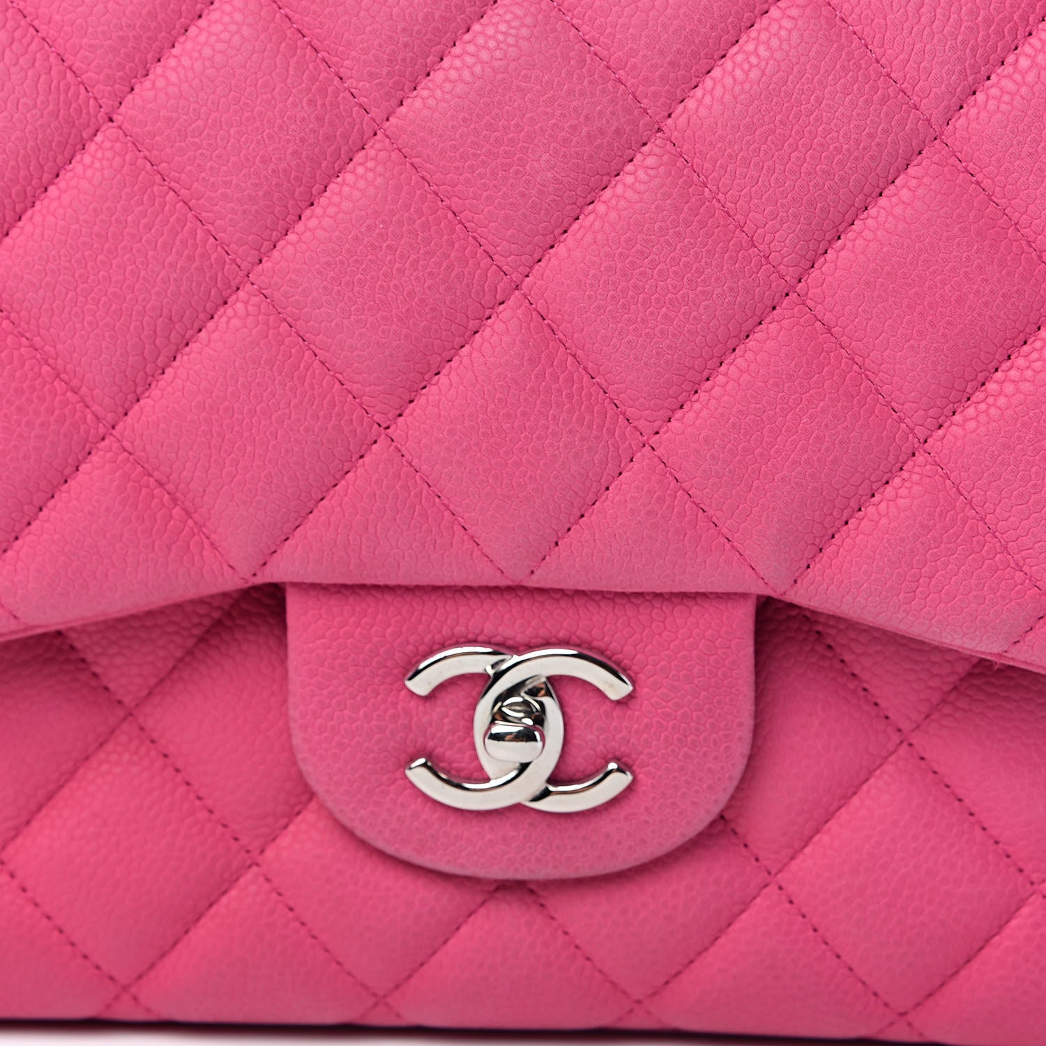 Chanel Iridescent Caviar Quilted Jumbo Double Flap Pink 16 of 16