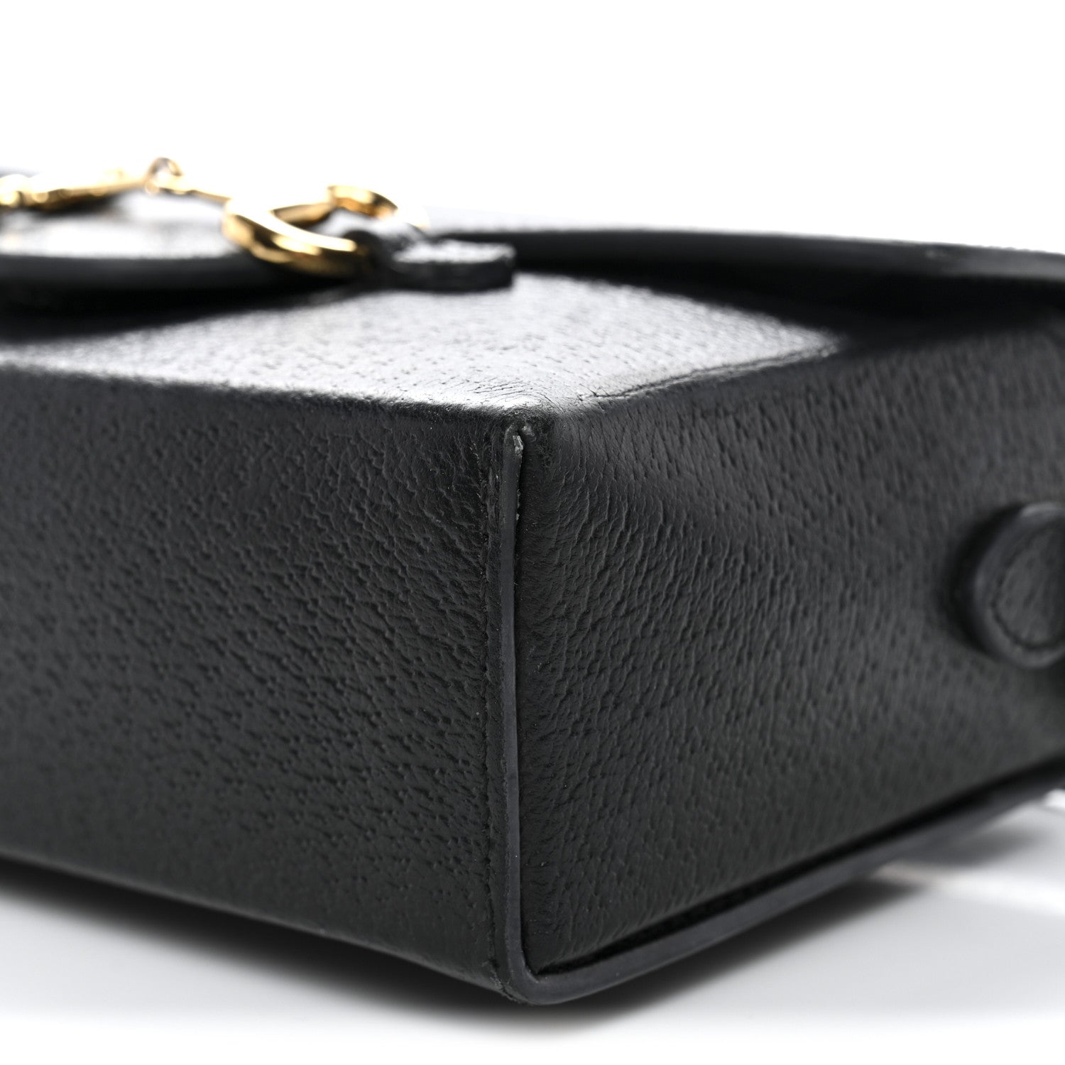 Gucci Calfskin Horsebit 1955 Shoulder Bag Black 10 of 11