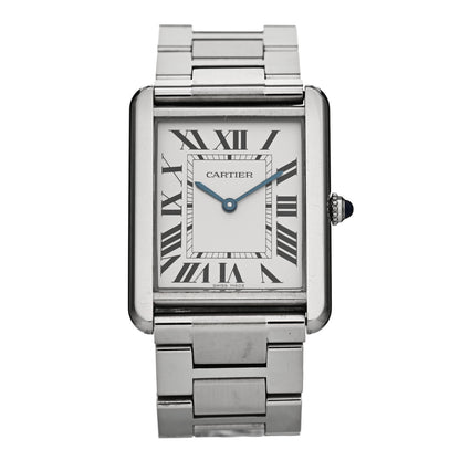 Cartier Stainless Steel 27mm Tank Solo Quartz Watch 1 of 5