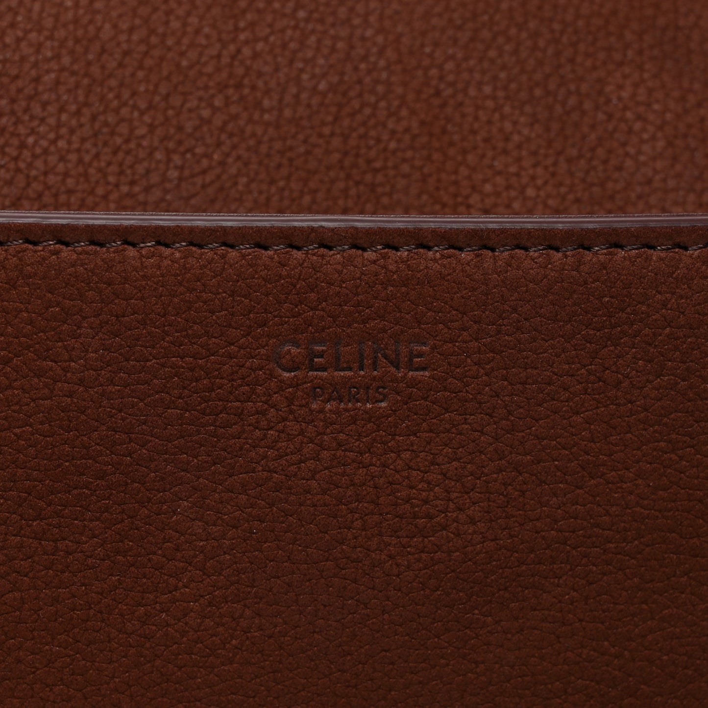 Grained Nubuck Calfskin Medium Nino Chestnut