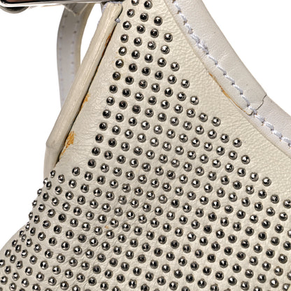 Burberry Calfskin Studded Hobo White 30 of 34