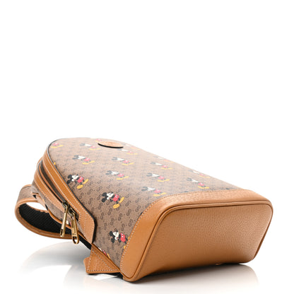 Gucci X DISNEY Mini Vintage GG Supreme Monogram Mickey Mouse Small Dome Backpack Beige Vintage Sun Oil 7 of 20