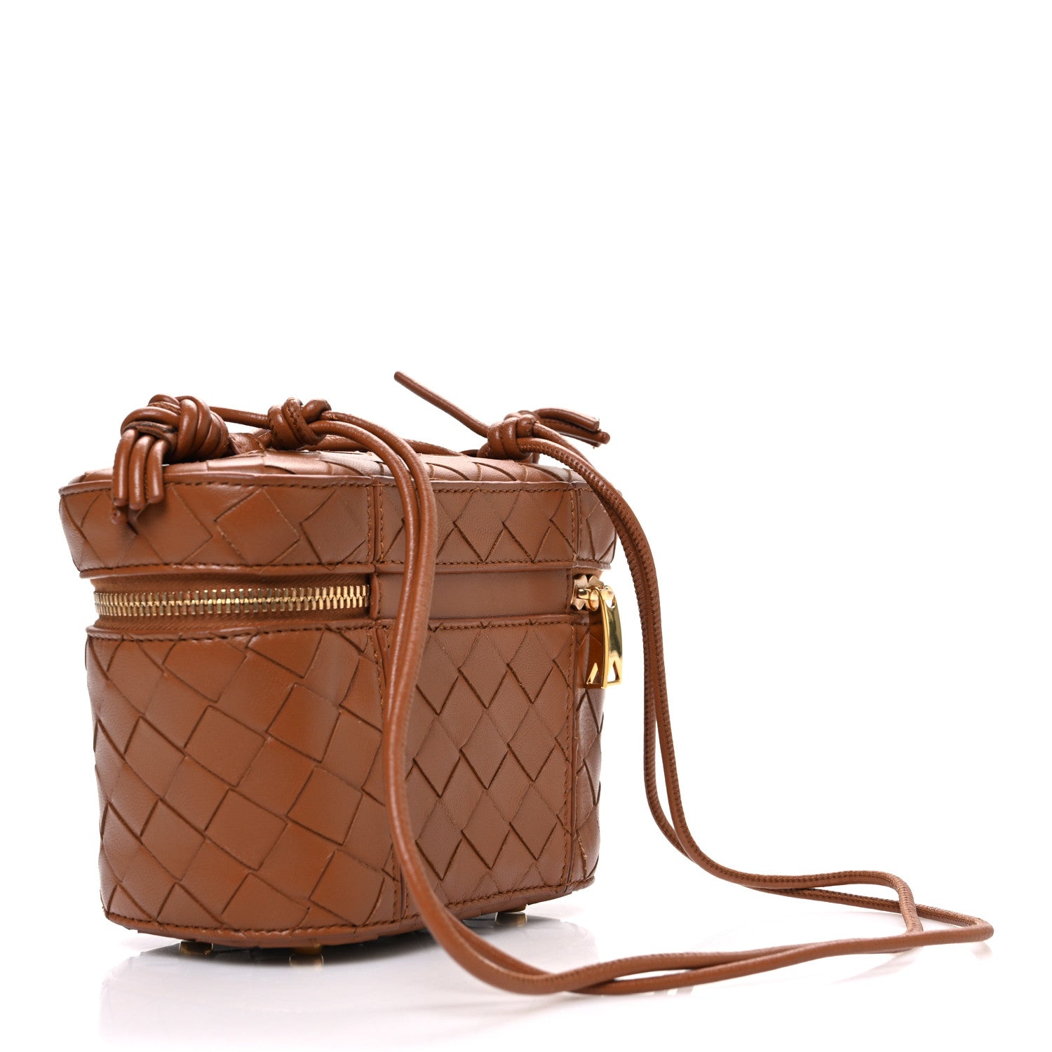 Bottega Veneta Nappa Intrecciato Small Vanity Case Wood 1790624