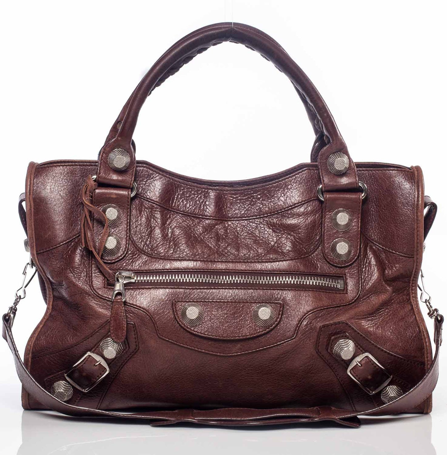 Agneau Giant 21 Silver Hardware CIty Castagna