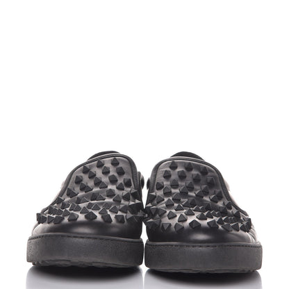 Valentino Garavani Vitello Rockstud Slip On Sneakers 43 Black 2 of 9