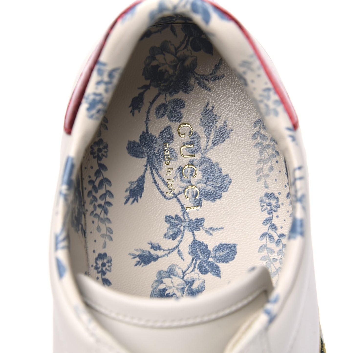 X SEGA Calfskin Ayers Web Guccy Womens Ace Sneakers 40.5 White