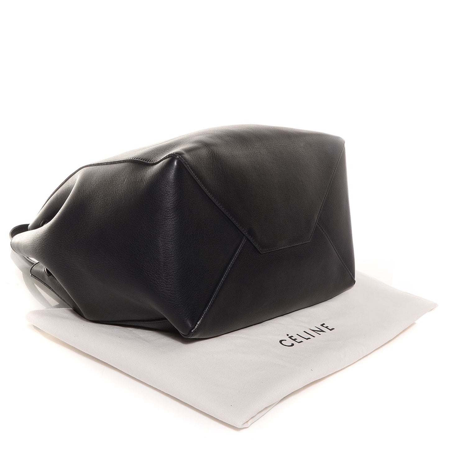 Soft Grained Calfskin Medium Cabas Phantom Black