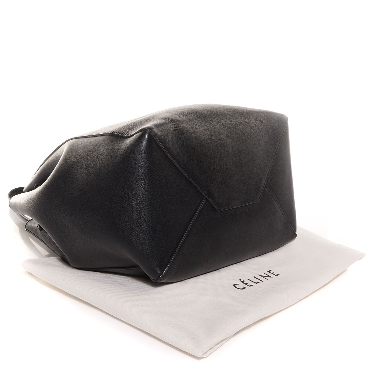 Celine Soft Grained Calfskin Medium Cabas Phantom Black 4 of 8