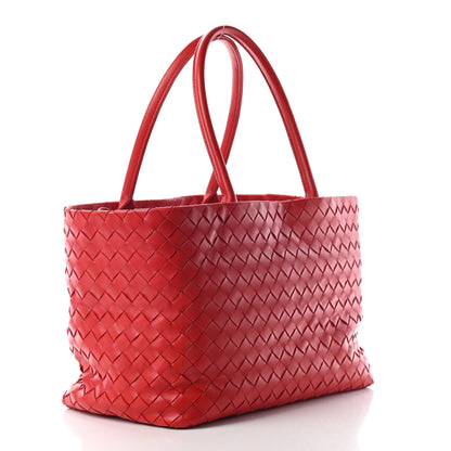 Bottega Veneta Nappa Intrecciato Tote Red 2 of 7