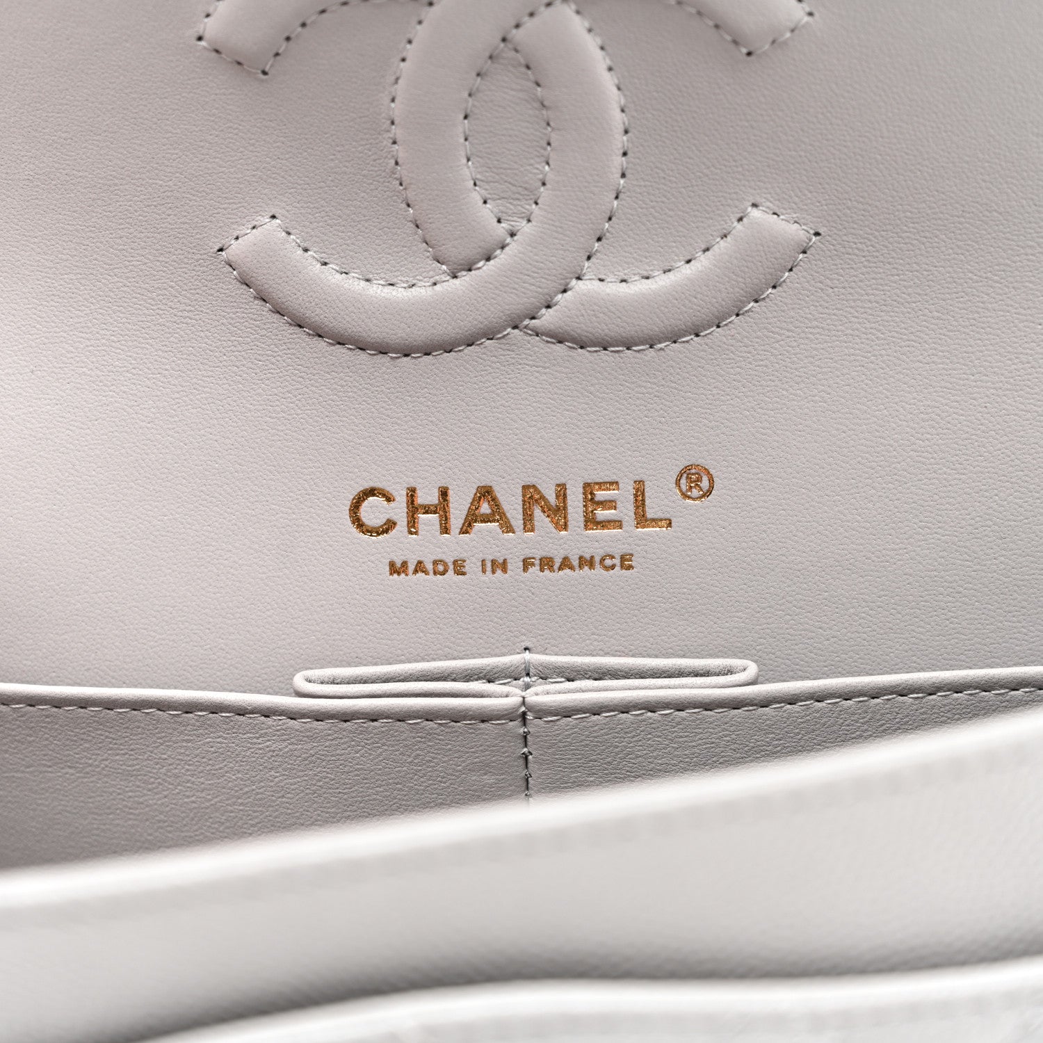 Chanel Caviar Quilted Small Double Flap Grey 5 of 9