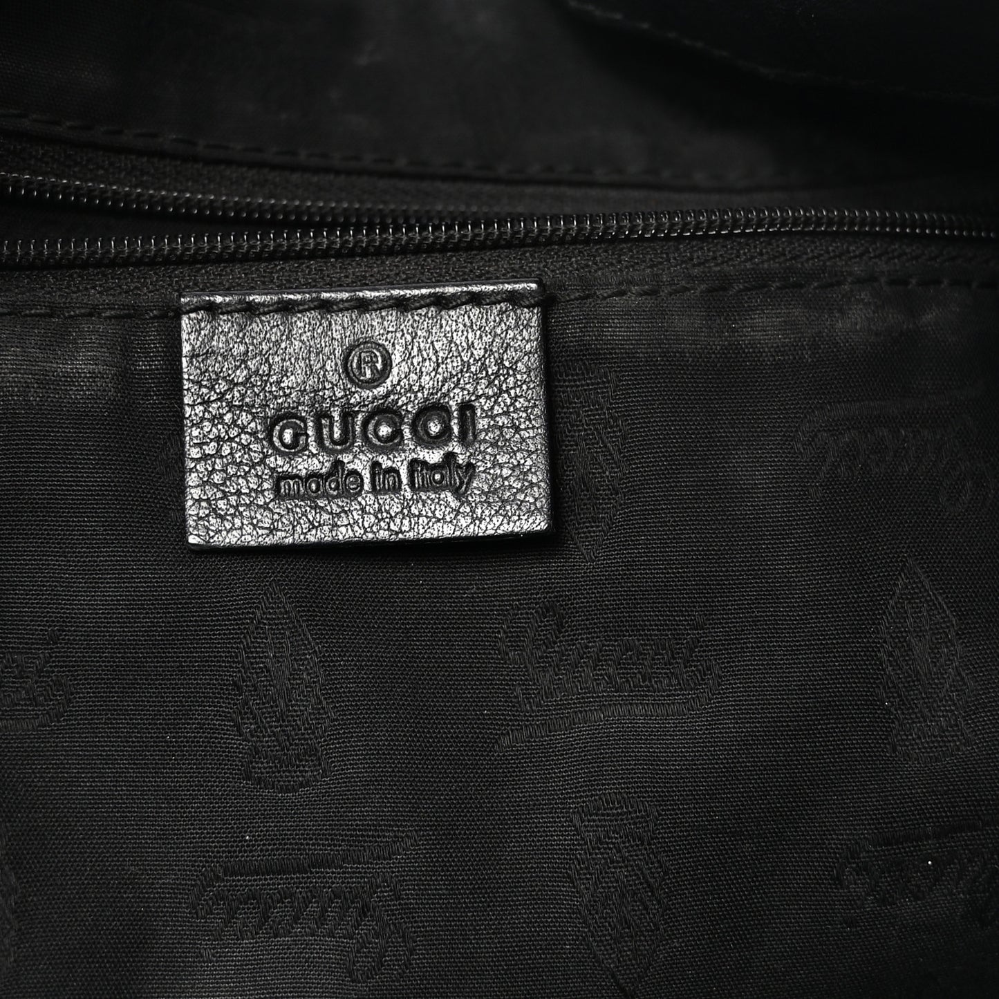 Guccissima Large New Ladies Web Hobo  Black