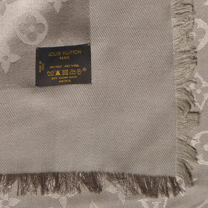 Louis Vuitton Silk Wool Monogram Shawl Verone 5 of 5