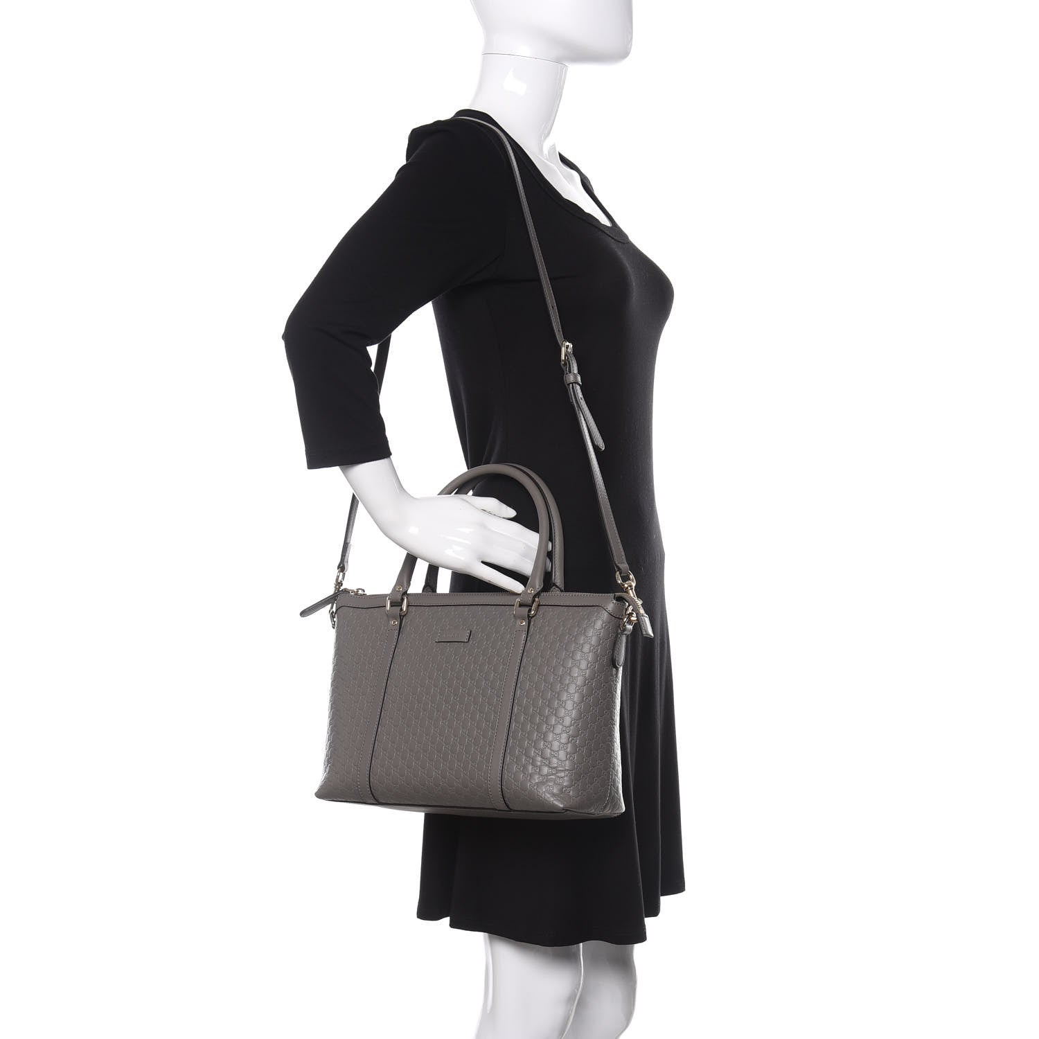 Gucci Soft Microguccissima Small Zippered Satchel Loess 2 of 11