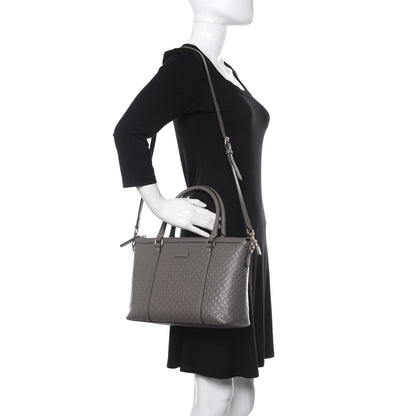 Gucci Soft Microguccissima Small Zippered Satchel Loess 2 of 11