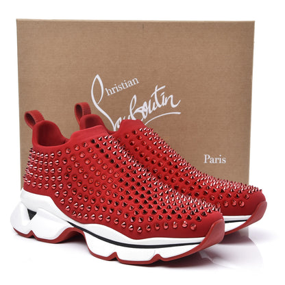 Christian Louboutin Neoprene Spike Sock Donna Flat Sneakers 40 Loubi 11 of 11