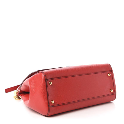 Dolce & Gabbana Dauphine Medium Miss Sicily Satchel Dark Red 4 of 9