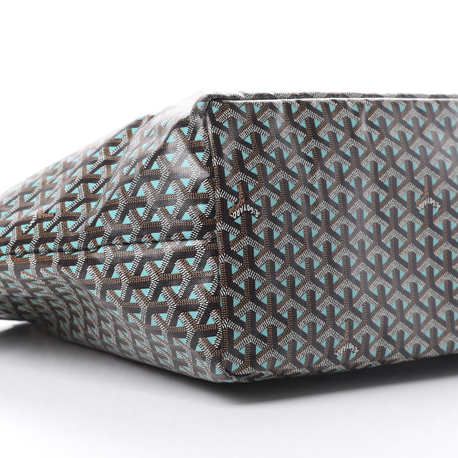 Goyard Goyardine Saint Louis Claire Voie GM Black Blue 9 of 12