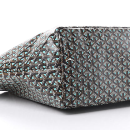 Goyard Goyardine Saint Louis Claire Voie GM Black Blue 9 of 12