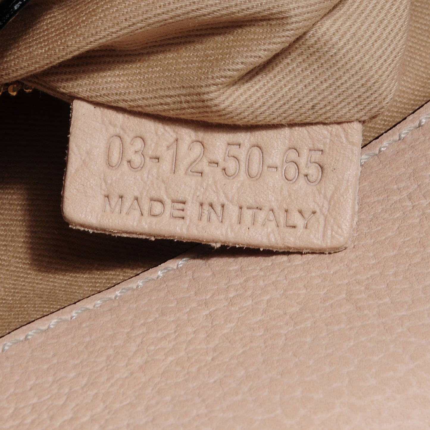 Grained Calfskin Sally Flap Bag Beige