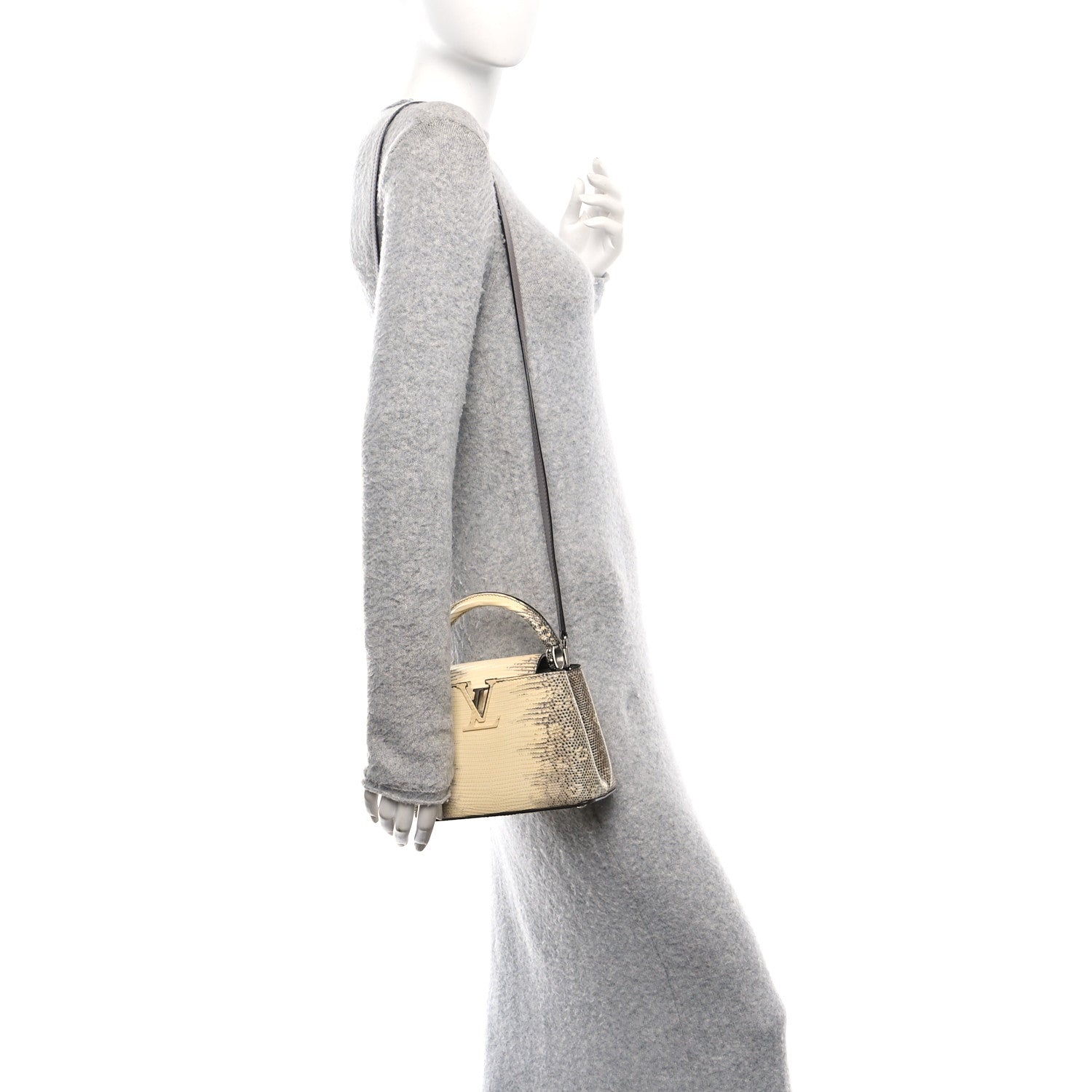 Louis Vuitton Lizard Ombre Capucines Mini Natural 2 of 11