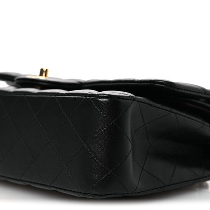 Chanel Lambskin Quilted Medium Double Flap Black 10 of 13