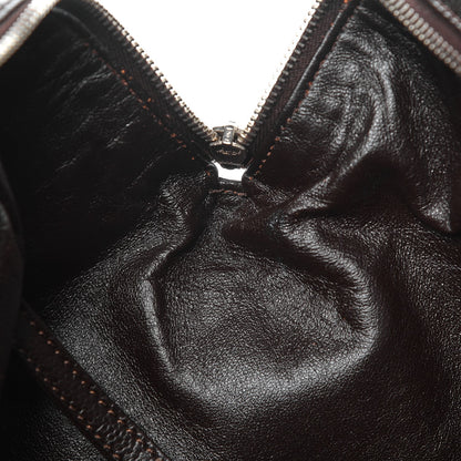 Chanel Caviar Quilted CC Timeless Bowler Brown 8 of 11