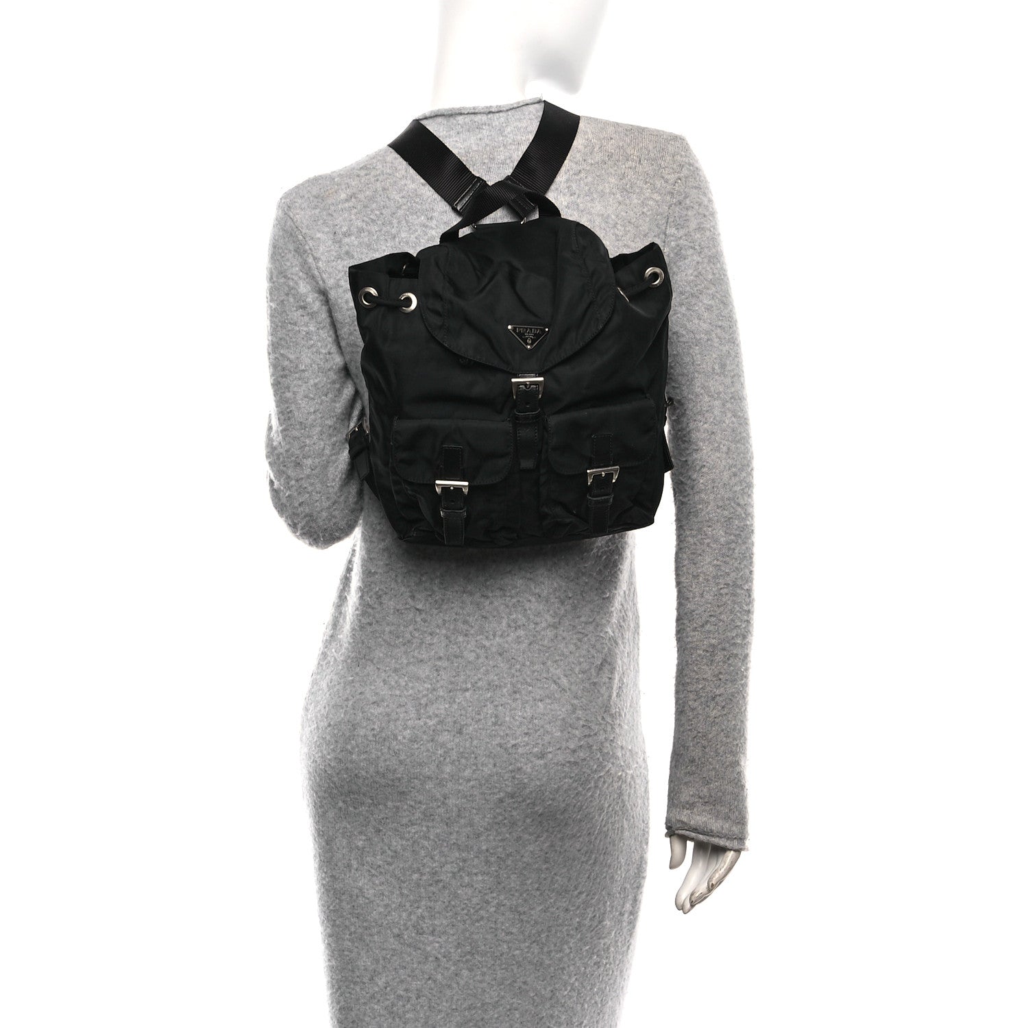 Prada Tessuto Nylon Vela Small Backpack Black 2 of 10