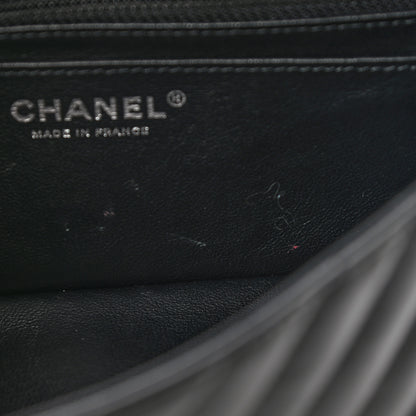 Chanel Aged Calfskin Chevron Quilted 2.55 Reissue Mini Flap So Black 12 of 12