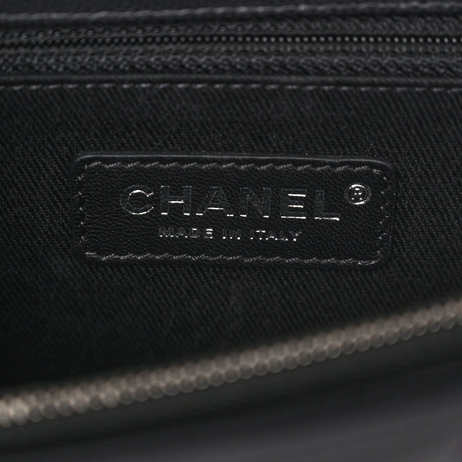 Chanel Caviar Chevron Quilted Small Coco Handle Flap Dark Grey 6 of 10