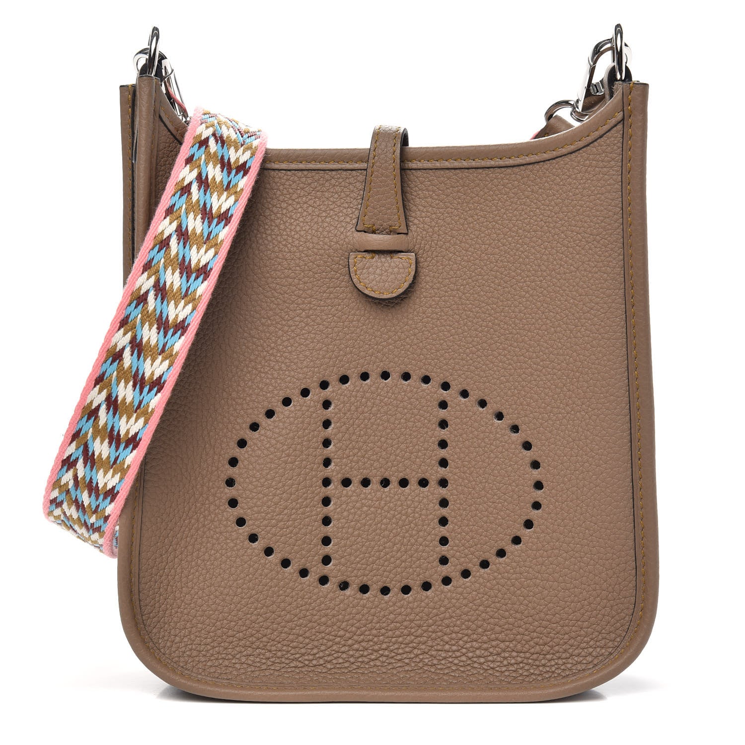 Hermes Taurillon Maurice Zigzag Evelyne TPM Beige Weimar 1 of 10