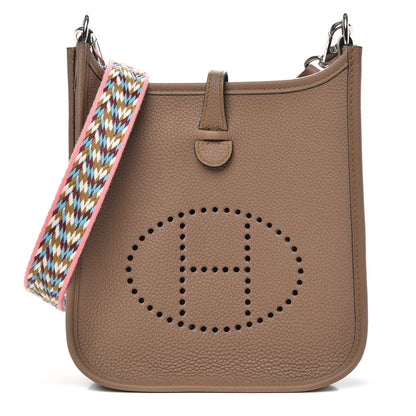 Hermes Taurillon Maurice Zigzag Evelyne TPM Beige Weimar 1 of 10