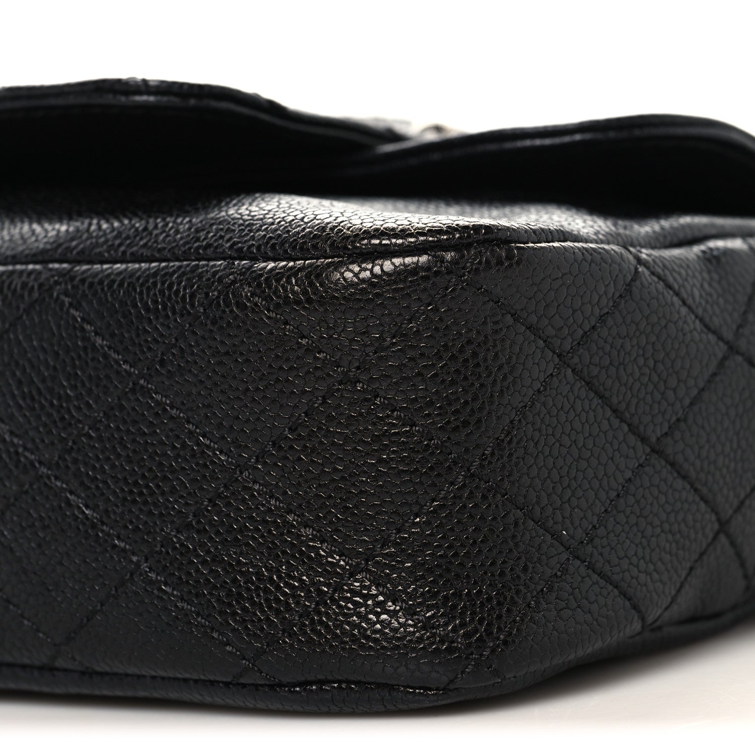 Chanel Glazed Caviar Small Pocket In The City Shoulder Bag Black 9 of 10