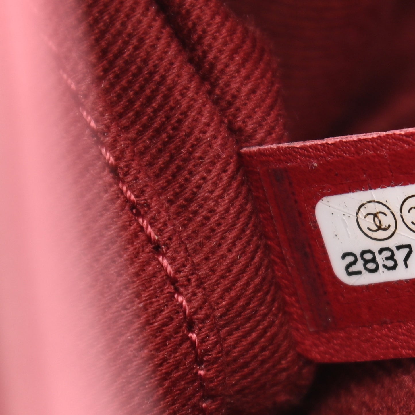 Caviar Quilted Mini Business Affinity Flap Burgundy