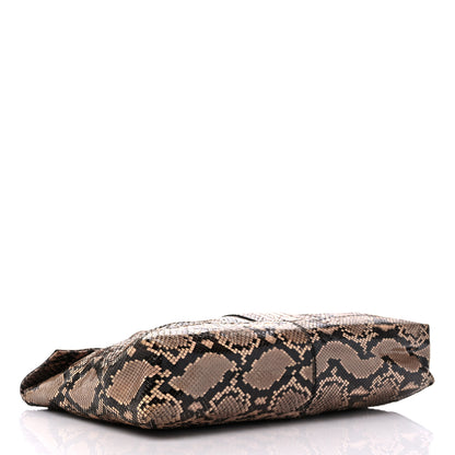 Fendi Snakeskin Forever Maxi Baguette Beige 4 of 12